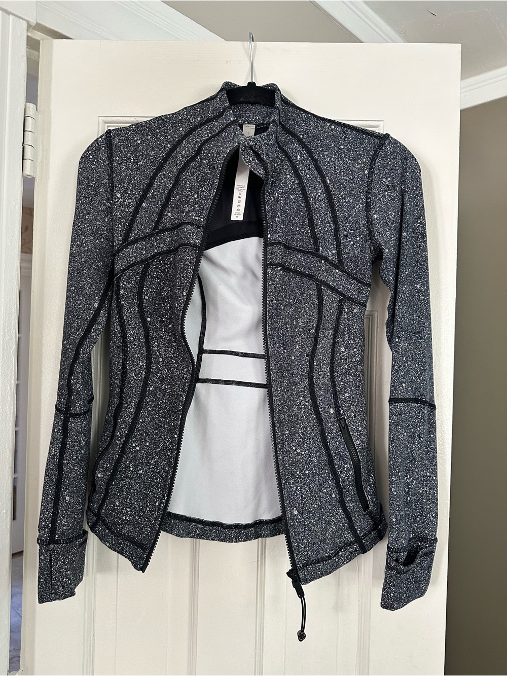 lululemon athletica Black Speckle Full-Zip Define jacket